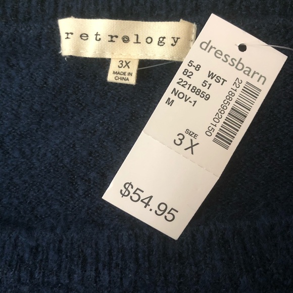 NEW!! Retrology NAVY BLUE sweater with b… - Picture 4 of 4